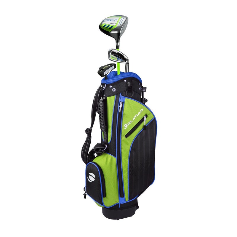 Orlimar Golf ATS Junior Boy's Golf Set with Bag, Right and Left Hand, Ages 3-5, Lime/Blue (3 Clubs) - Image 1